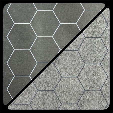Time2Play 1 in. Reversible Hexes Battlemat Board Game, Black & Grey TI2737197
